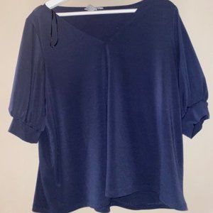 Navy Blue Blouse